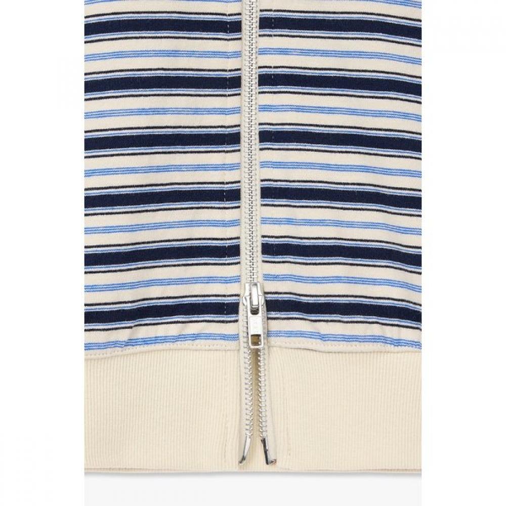 Studio Tomboy Stripe Zip Up Hoodie  9176213986ct 