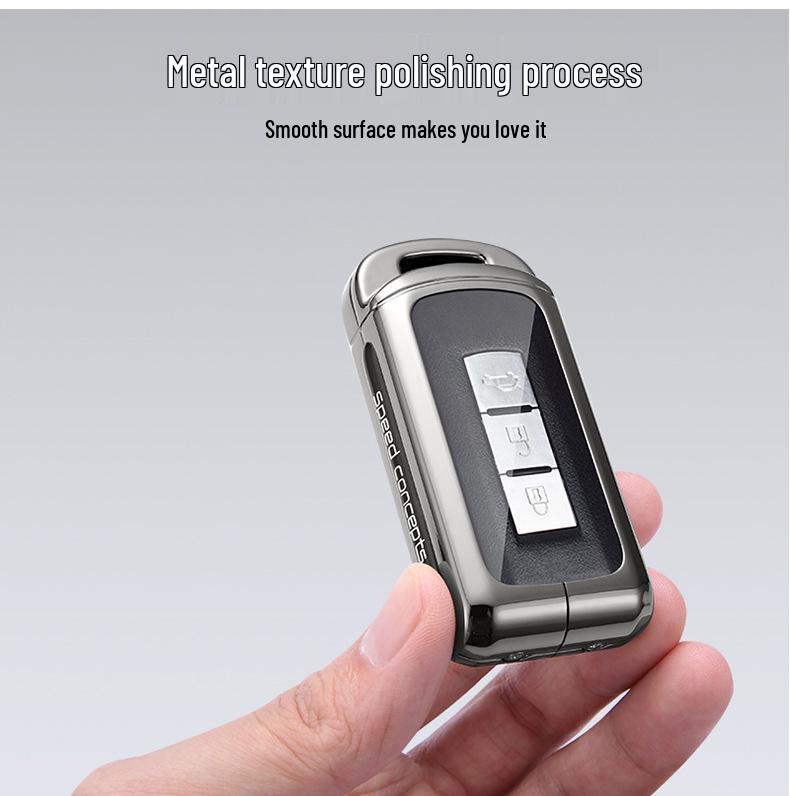 Mitsubishi Outlander Key Cover for 2016/18/19 Models - Universal Car Keyring Holder for Men and Women