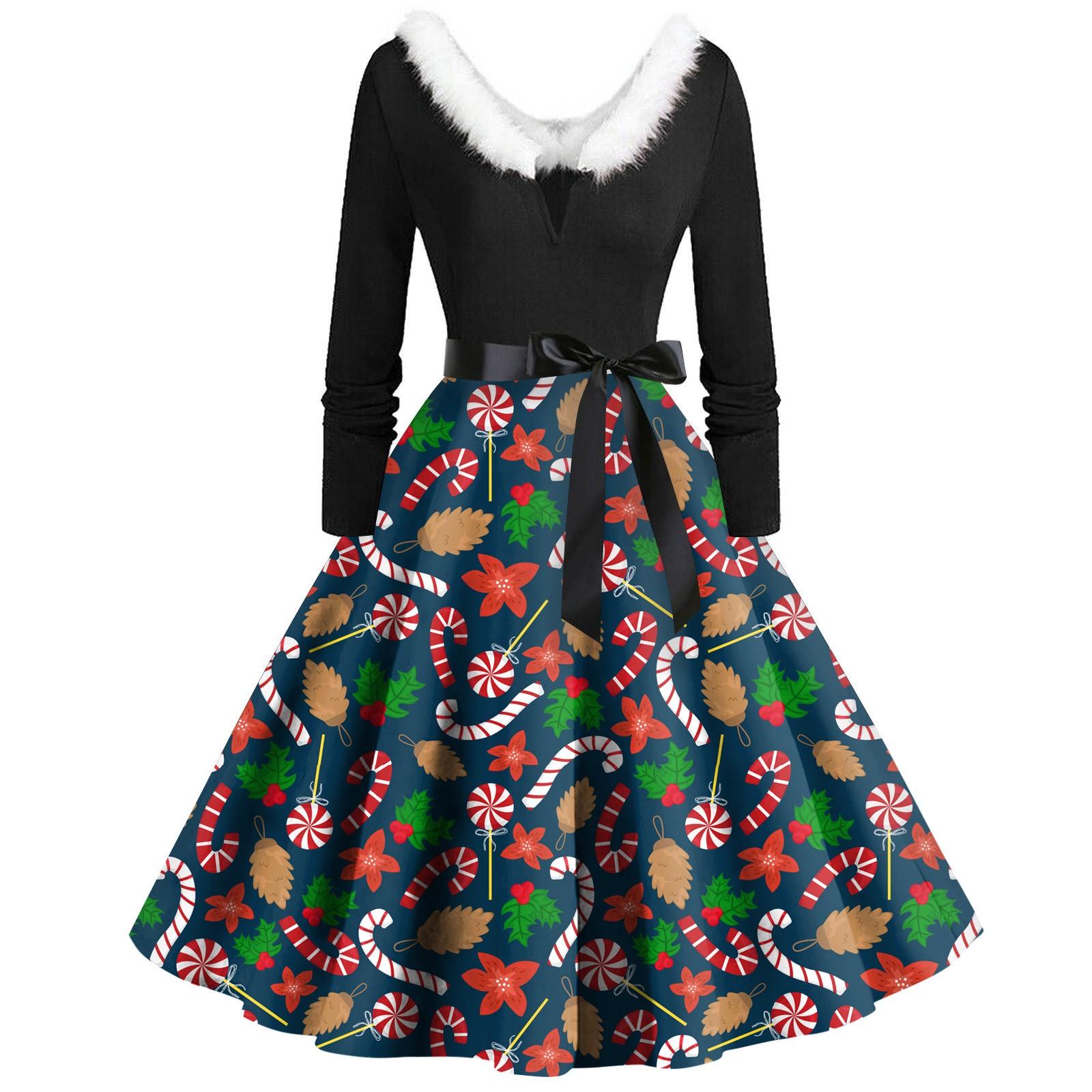 Женское повседневное и модное платье с длинными рукавами — фото 5