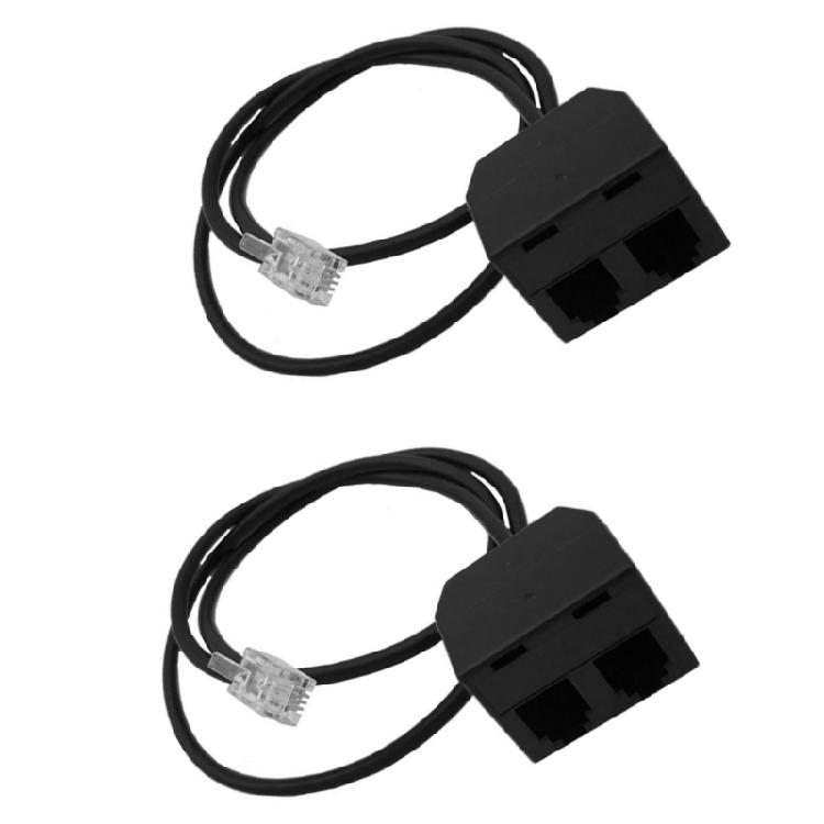 Compactly RJ9 Telephone Training Adapter Y Splitter for Easy Setups and Reliable Connection in Office Environment