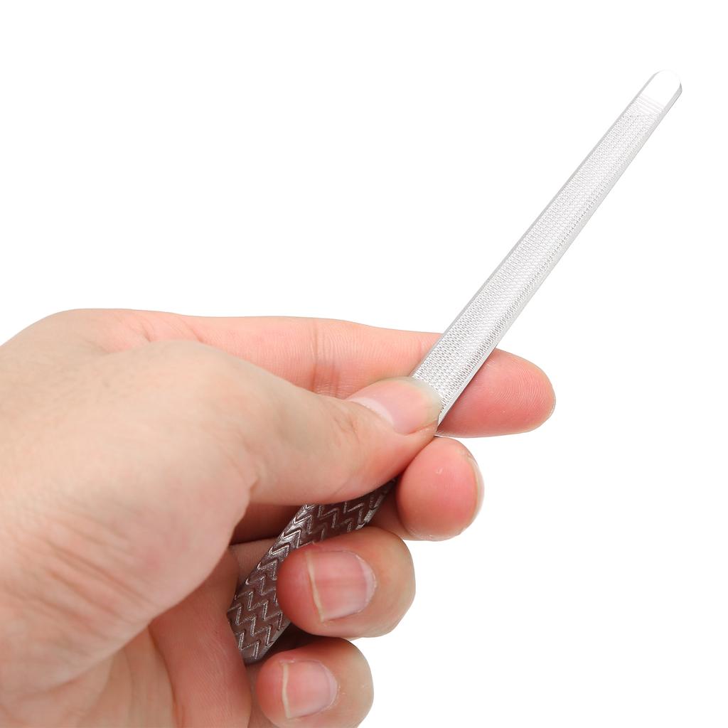 Stainless Steel Nail File Double Side Polished Washable Portable Nail Art Tool for Home Beauty Salons