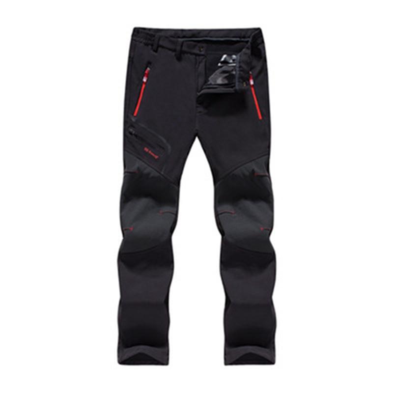 Men's Fashion Winter Autumn Thick Waterproof Outdoor Trousers Camping Climbing Pants Breathable Quicky-Dry Fishing Skiing Trekking Softshell Pants