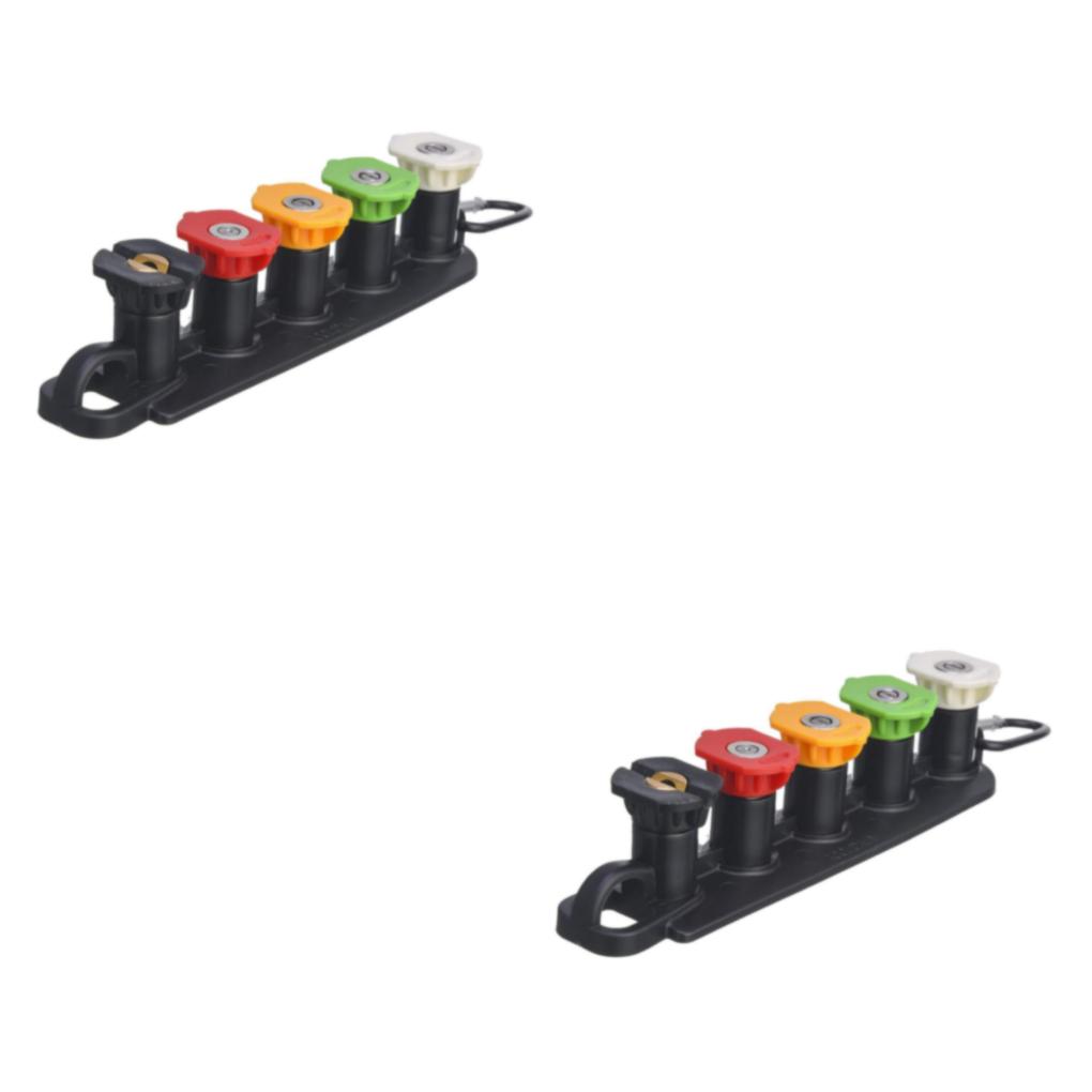 Vârfuri de spălat cu presiune Accesoriu pentru curățarea Set duze de pulverizare pentru spălator cu presiune Baza cu 7 găuri