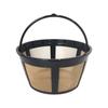 Practical Golden Tone Coffee Filter Durable Coffee Filter Coffee Strainer for 4/6/8/12 Cup Basket Style Coffee Maker