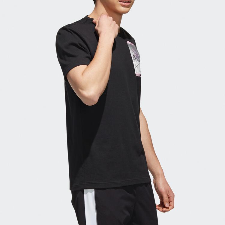Adidas Neo Round Neck T-Shirt Men Tops Black EJ7081