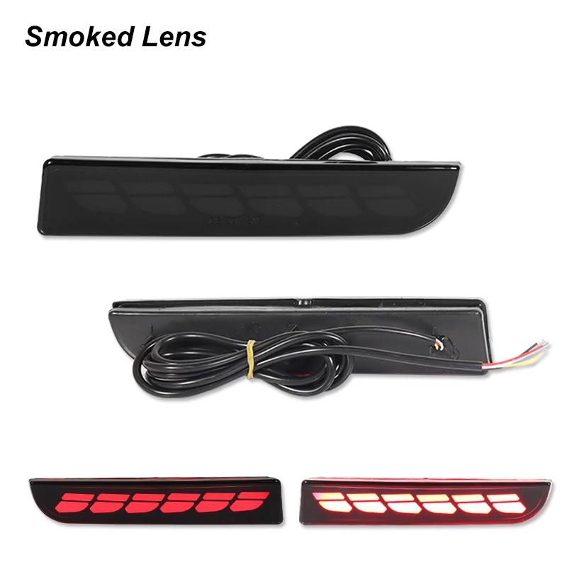 LED Bumper Reflector Lights For Mitsubishi Lancer Evo Evolution ASX Outlander Sport RVR Dynamic Turn Signal Rear Tail Brake Lamp