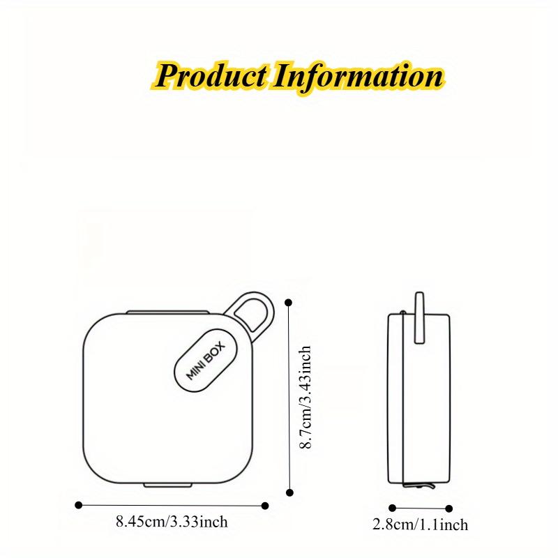1PC Simple mini portable compartment storage box pills candy health products sponge earplugs small accessories travel storage box