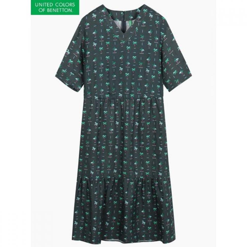 

[benetton] Aloha Dress Baop59431 DE/42