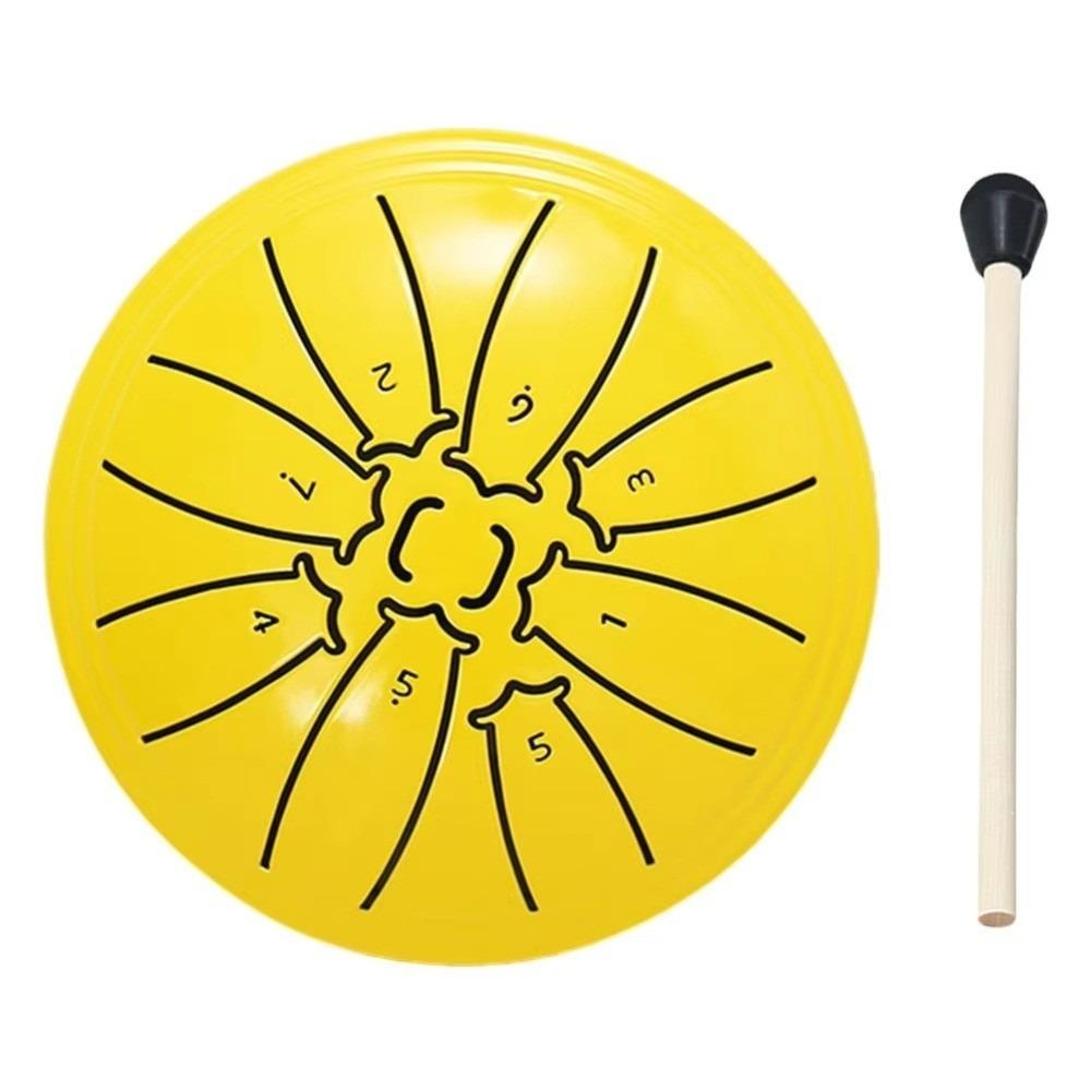 4 Inch 8 Notes Mini Hand Pan Drums Ethereal Sound Meditation Drum Steel Tongue Drum Set Beginner