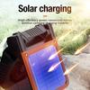 Folding Design Camping Fan Green/Orange Solar Electric Fan LED Camping Light  Car Camping