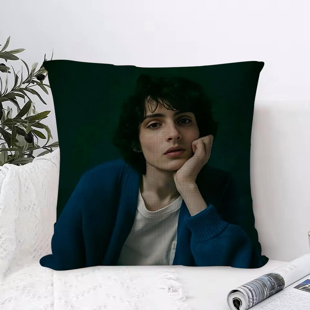 Custom F-Finn Wolfhards Cushion Cover Breathable Linen Pillow Cover Skin-Friendly Home Decor Pillowcase With Hidden Zipper