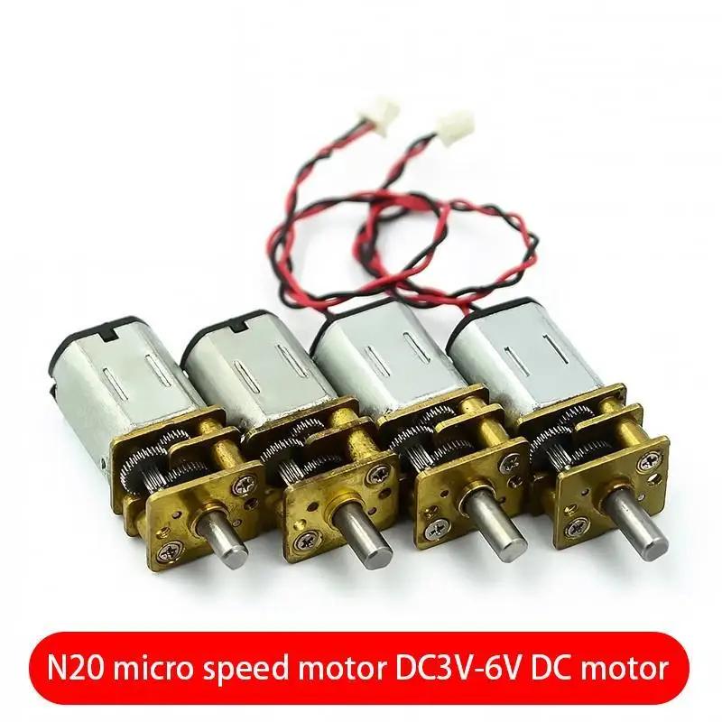 Motor cu reductor micro N20 DC3V-6V motor DC cu reductor metalic din oțel pur
