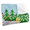 Blue's Clues Silky Landscape Blue Winter Supersoft Blanket