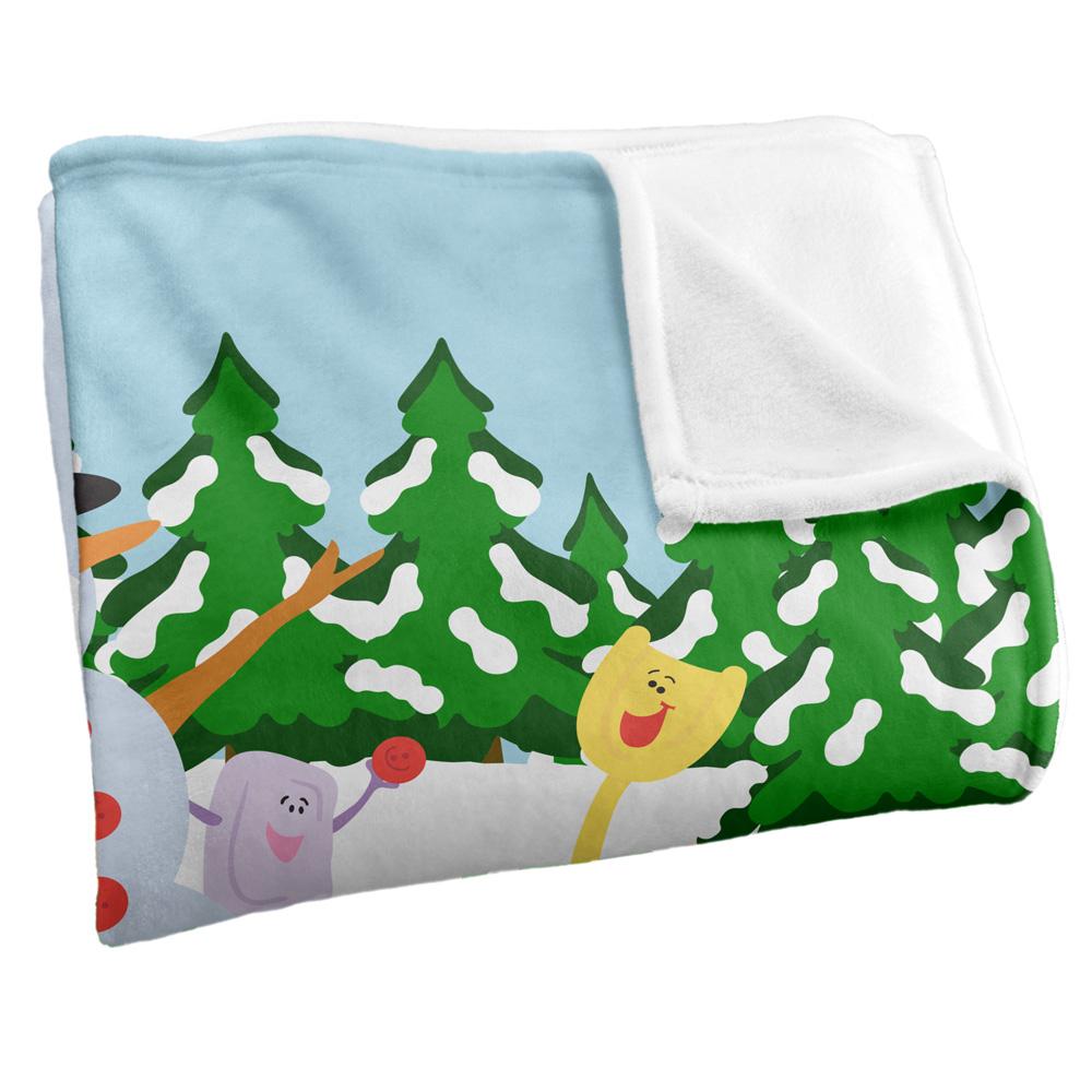 BlueÂ´s Clues Silky Landscape Blue Winter Supersoft Blanket