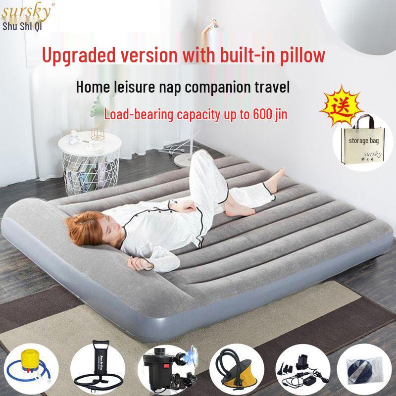 Einzelne faltbare aufblasbare Luftmatratze für Camping und Wohnheim