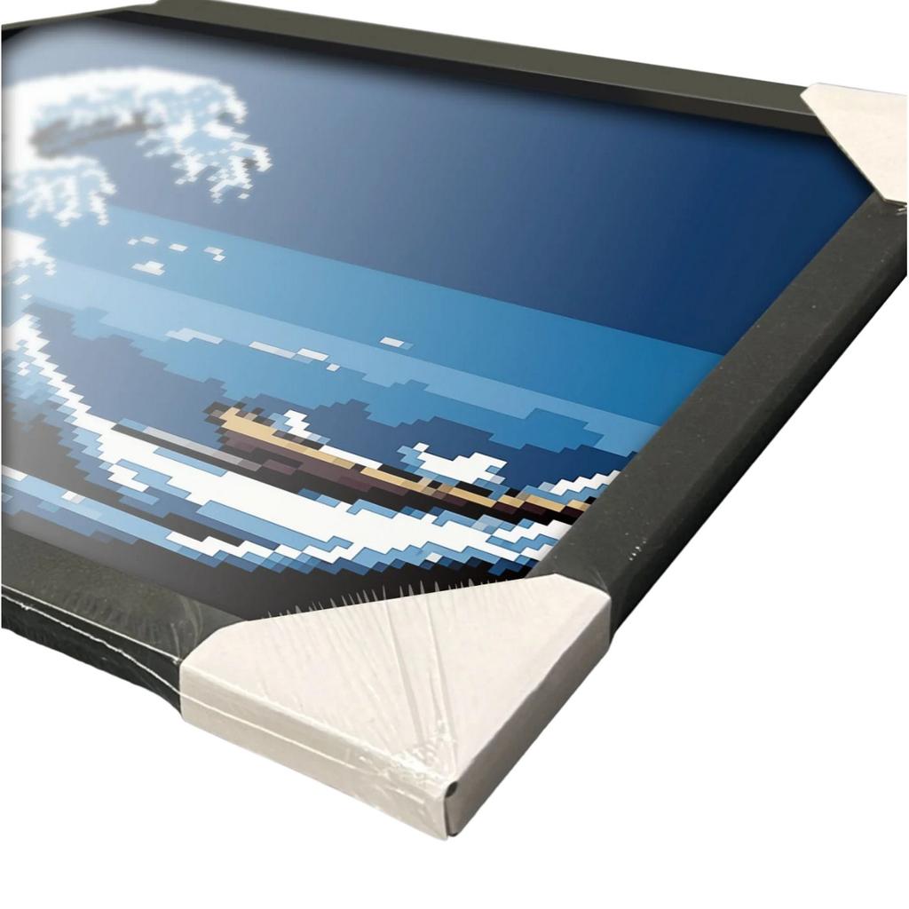 Pyramid International 8 Bit Waves Framed Poster