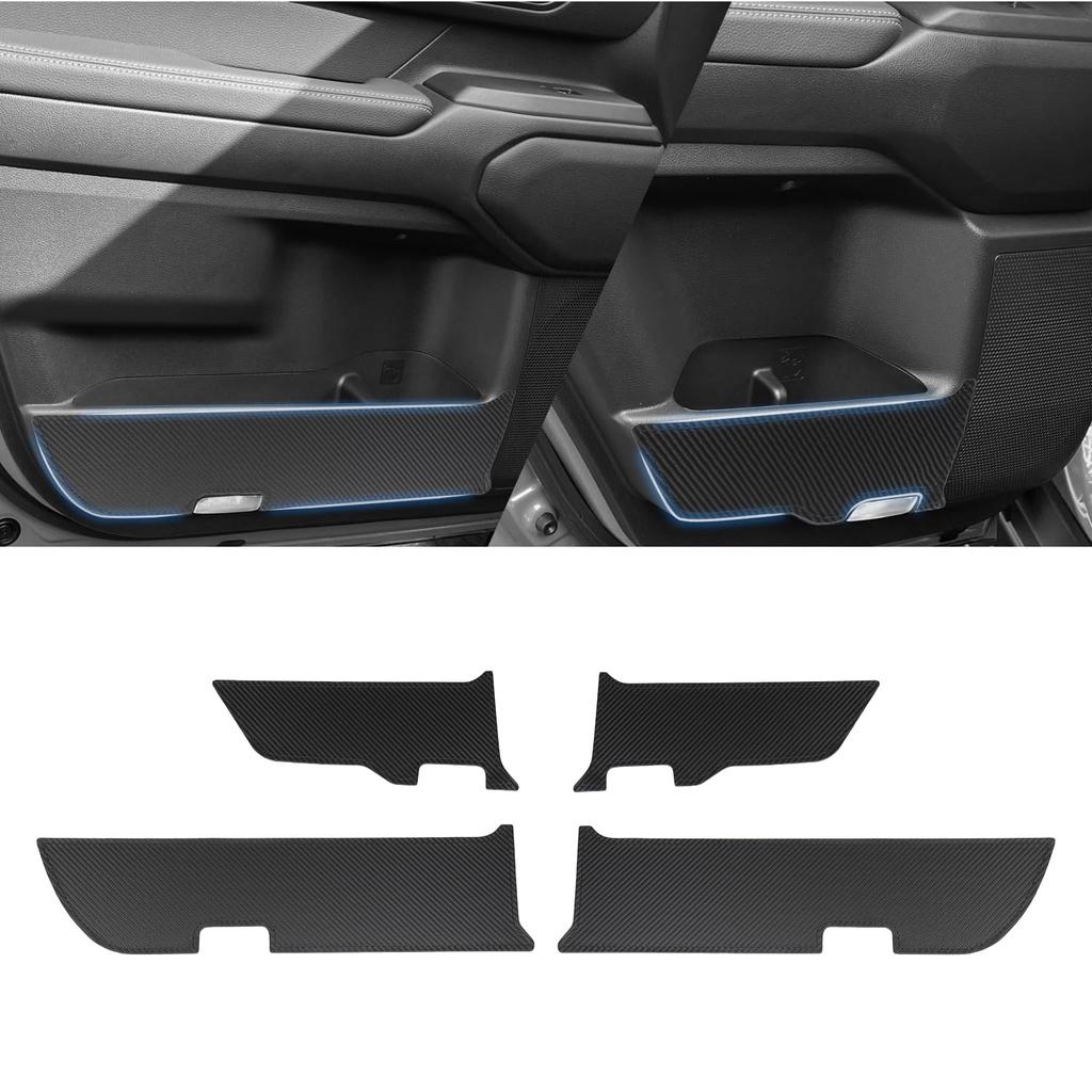 GIMUYA Door Kick Guards and Door Trim Guards for Toyota Land Cruiser 250 April 2024 Present Scratch and Stain Custom Interior PU Leather with Carbon