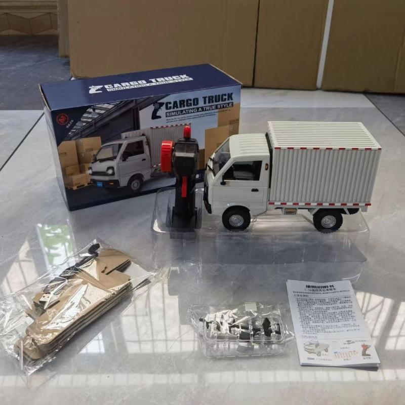 1Set Christmas Surprise Gifts 1:16 Wpl D12 Rc Car Simulation Drift Climbing Truck Led Light Cargo Rc Electric Toy Model For Boys