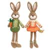 1/2PCS 2026 Easter Bunny Decoration Handmade FabricCute Rabbit Figurine Creative HomeTable Shelf Party Holiday Decor Accessories