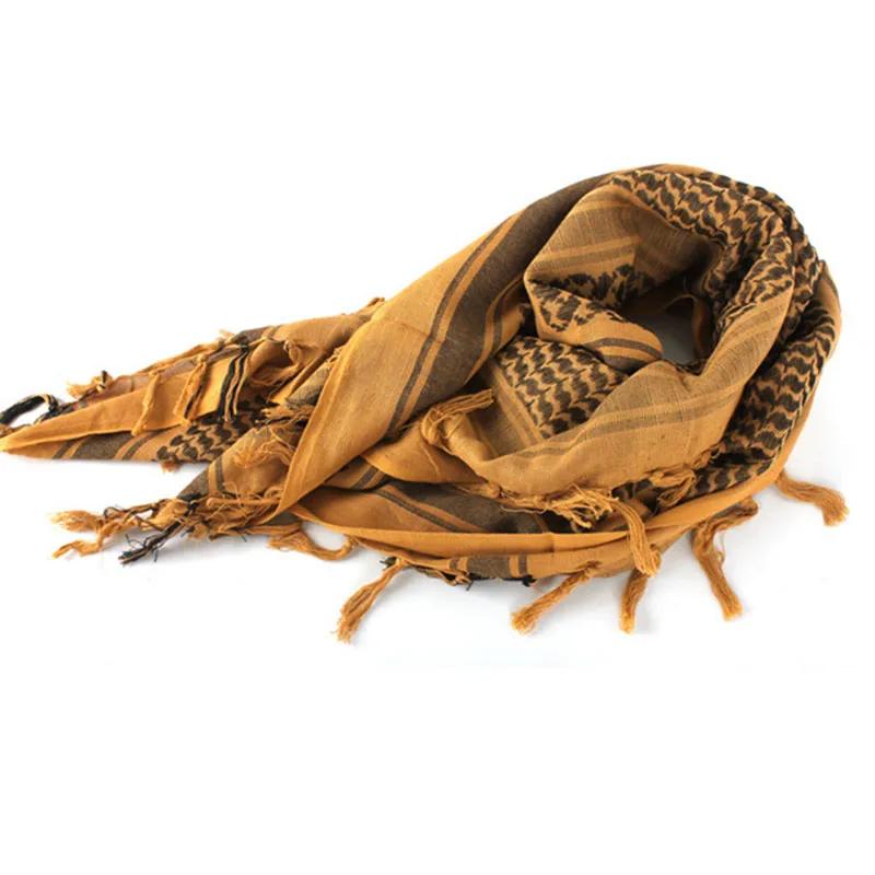 Tactical Arab Shemagh Military Scarf Outdoor Hiking Army Desert Scarves Muslim Hijab For Men Women Windproof Scarf Cotton Skull