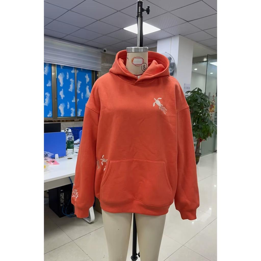 STREETRICH Süße Hoodies für Teenager-Mädchen Grafikstickerei Oversized Preppy Sweatshirt Y2K Langarm Ästhetisches Strand-Kapuzentop
