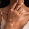Elegant Adjustable Flower Bracelets Adjustable Bracelet Ring Set  Daily Wear