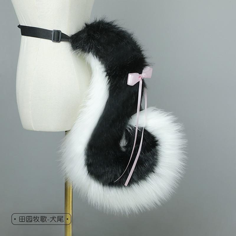 

Милые аксессуары для волос с ушками зверя, имитация хвоста зверя, аксессуары для комик-шоу, хвост, сложенные ушки, милые собачьи ушки, собачий хвост, повязка на голову, головной убор, набор