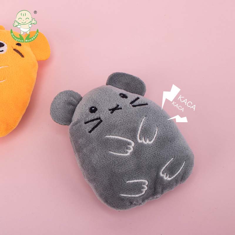 New Cartoon Pet Plush Toys Small Rubber Interactive Antistuffy Bite-Resistant Scratch-Resistant Fun Ringing Paper Sound Cats