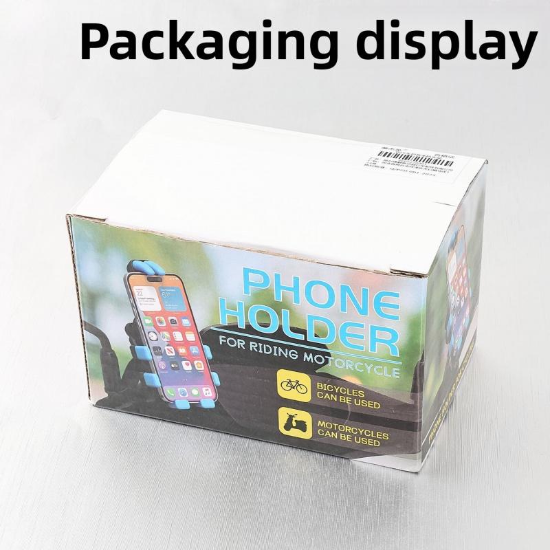 Car-mounted navigation phone holder, electric bike handlebar fixing frame, adjustable horizontal and vertical screen frame