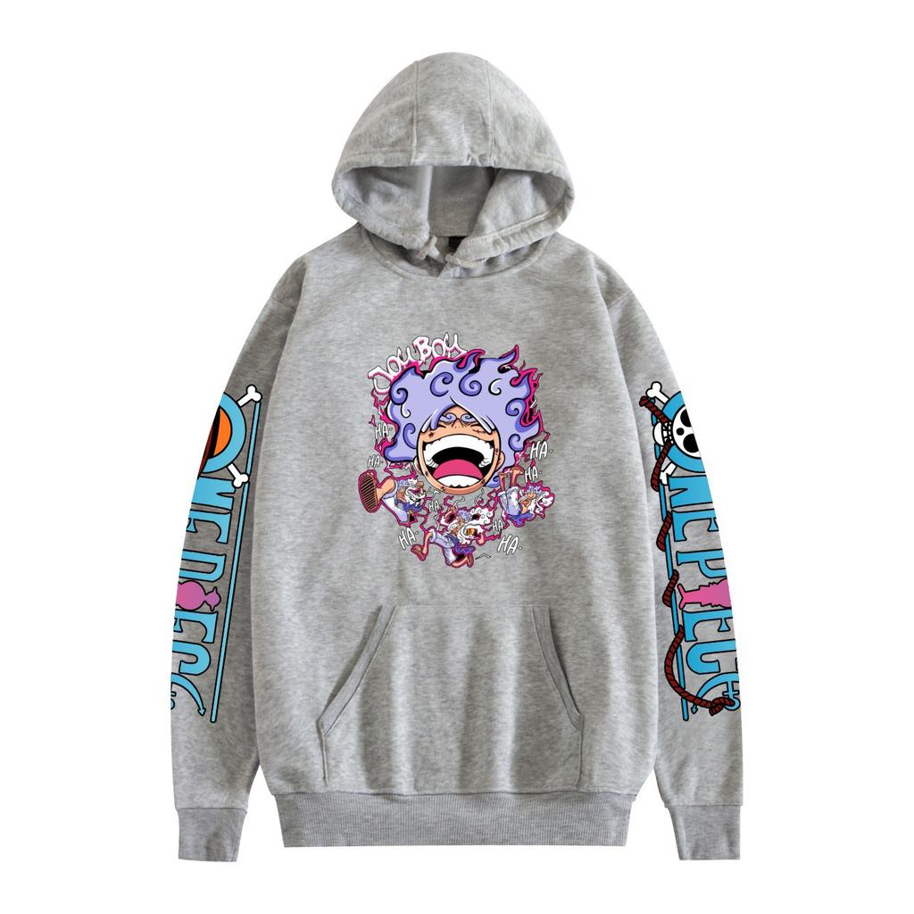 New Fashion ONE PIECE Anime Hoodies Cartoon Printed Sweatshirts Casual Long Sleeve Tops for Men Women