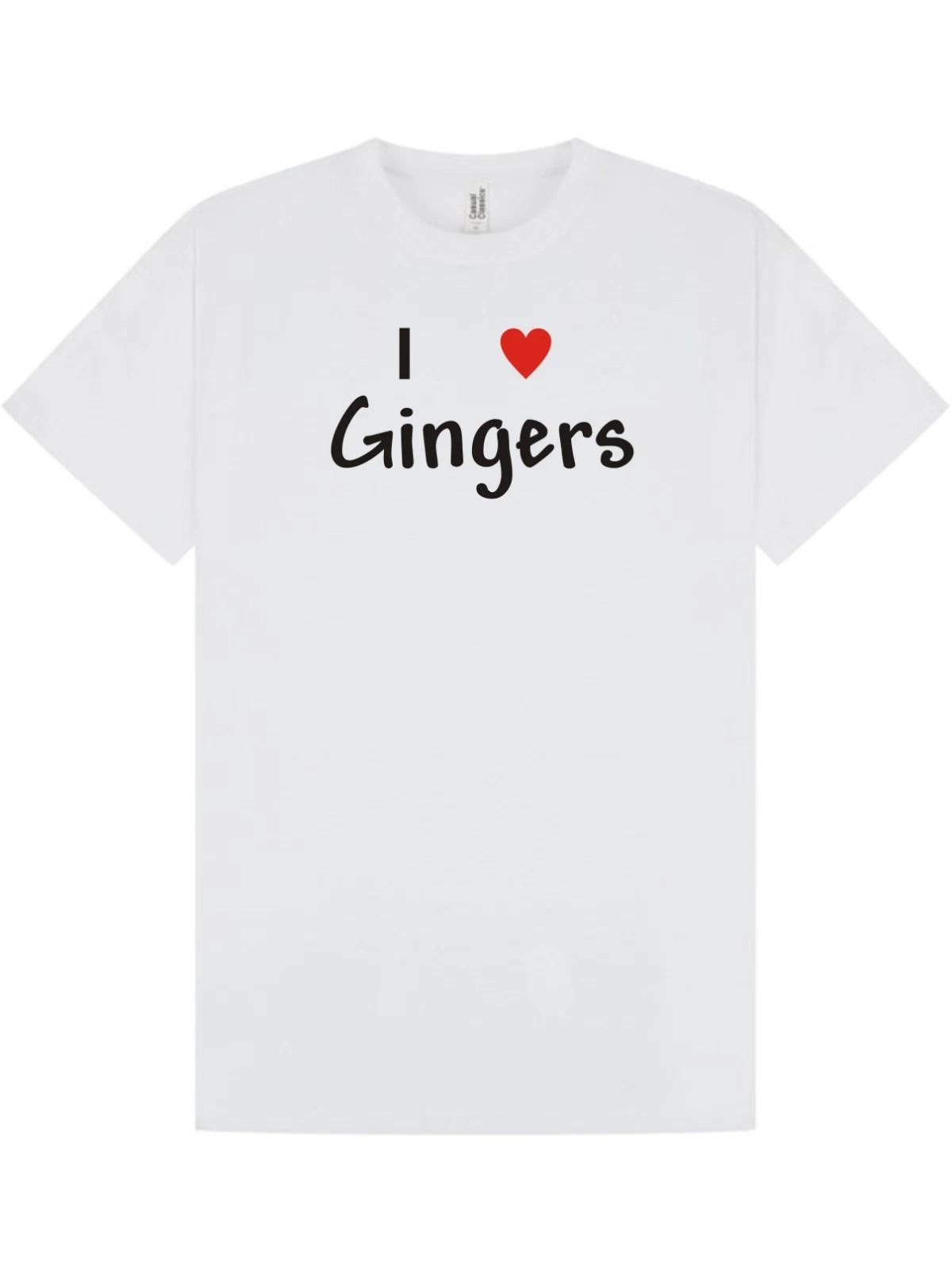

Party T-shirt / Tee / I LOVE GINGERS / UNISEX / Funny / BIRTHDAY / Xmas / S-XXL 4XL
