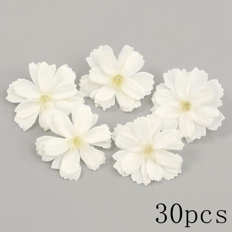 Weiße Serie Rose Künstliche Blumen Seide Unechte Blumen für Heimdeko Hochzeitsdekoration DIY Kranz Geschenk Accessoires Ornamente