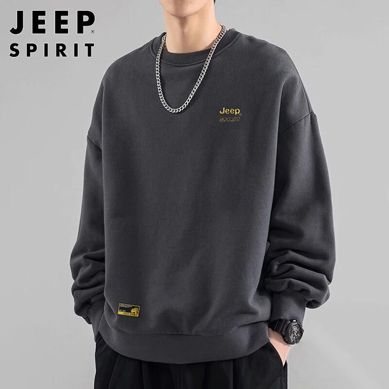 

JEEP SPIRIT Men s Loose Fit Printed Long Sleeve Sweatshirt XL
