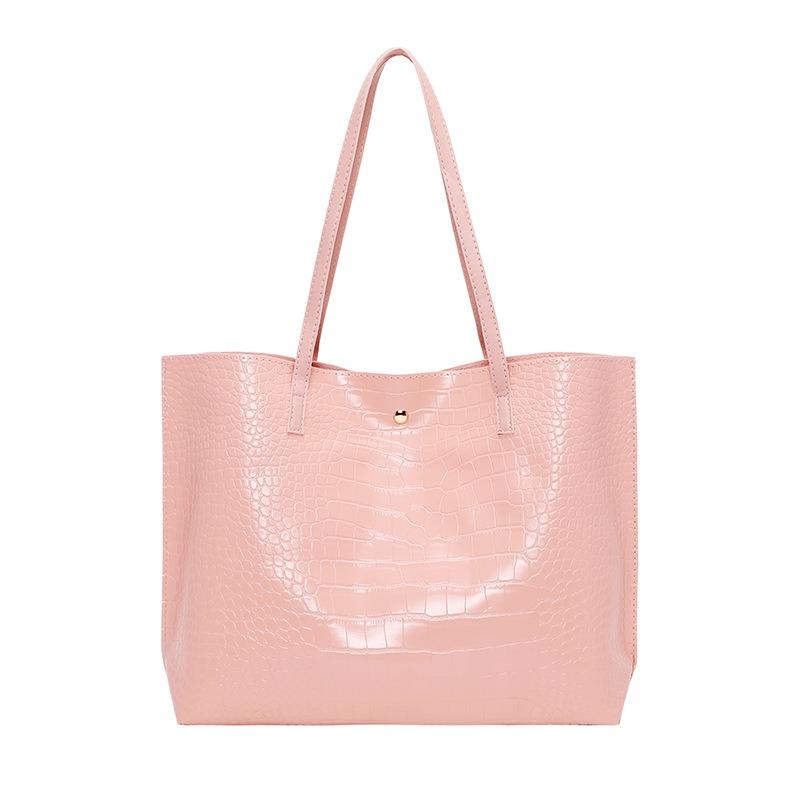 Women's Bag, New Street Trend Fashion, Crocodile Pattern Tote Bag, a Portable Large-capacity Bag.