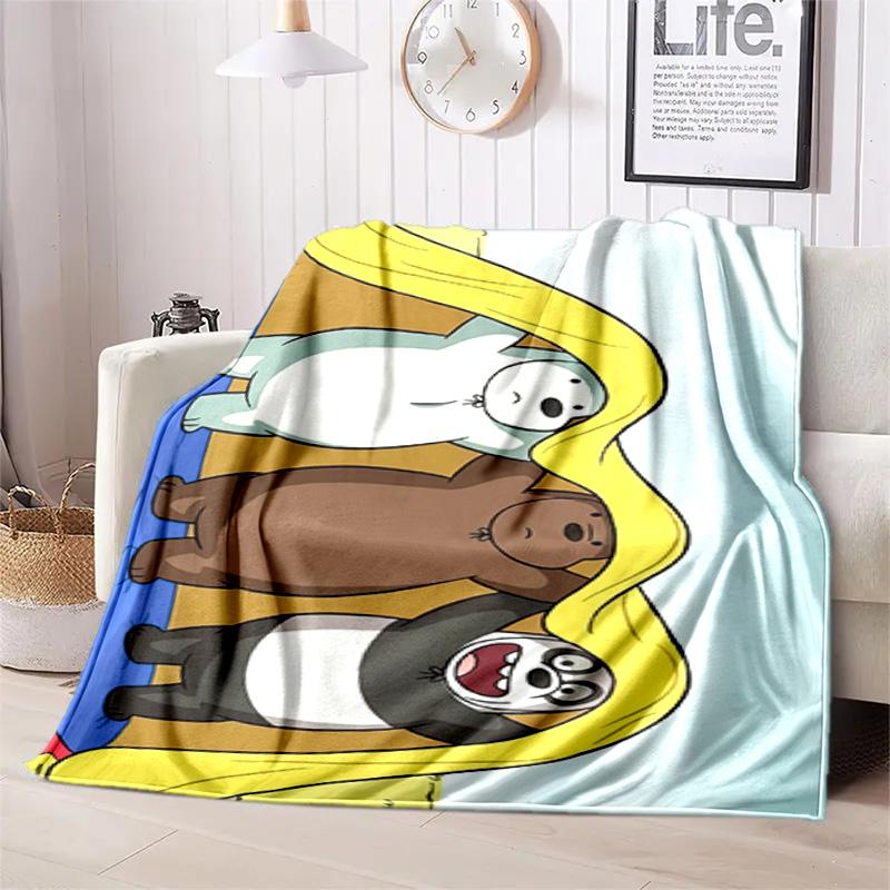 Cute Bear Blanket Suitable All Seasons Soft Comfortable Sofa Office Home Blanket Holiday Birthday Gift Blanket Soft And Comfortable