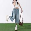 Women's Jeans 2026 Summer New Loose High-Waisted Light-Colored Straight Wide-Leg Pants