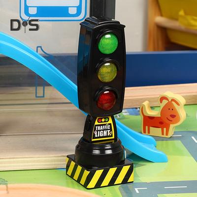 Play with You Traffic Signs Stop Music Light Block Model Early Education Toy