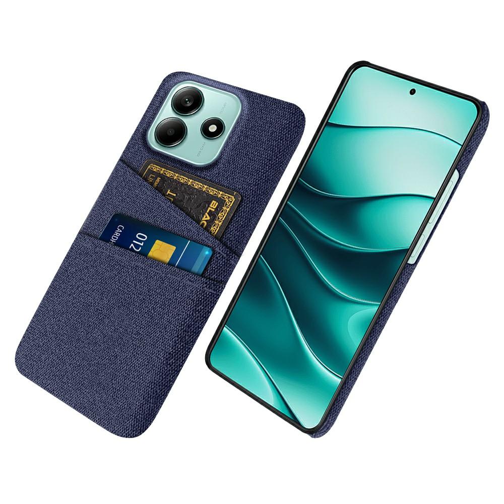 For Xiaomi Redmi Note 14 5G Case Cloth+Hard PC Phone Cover with Dual Card Slots