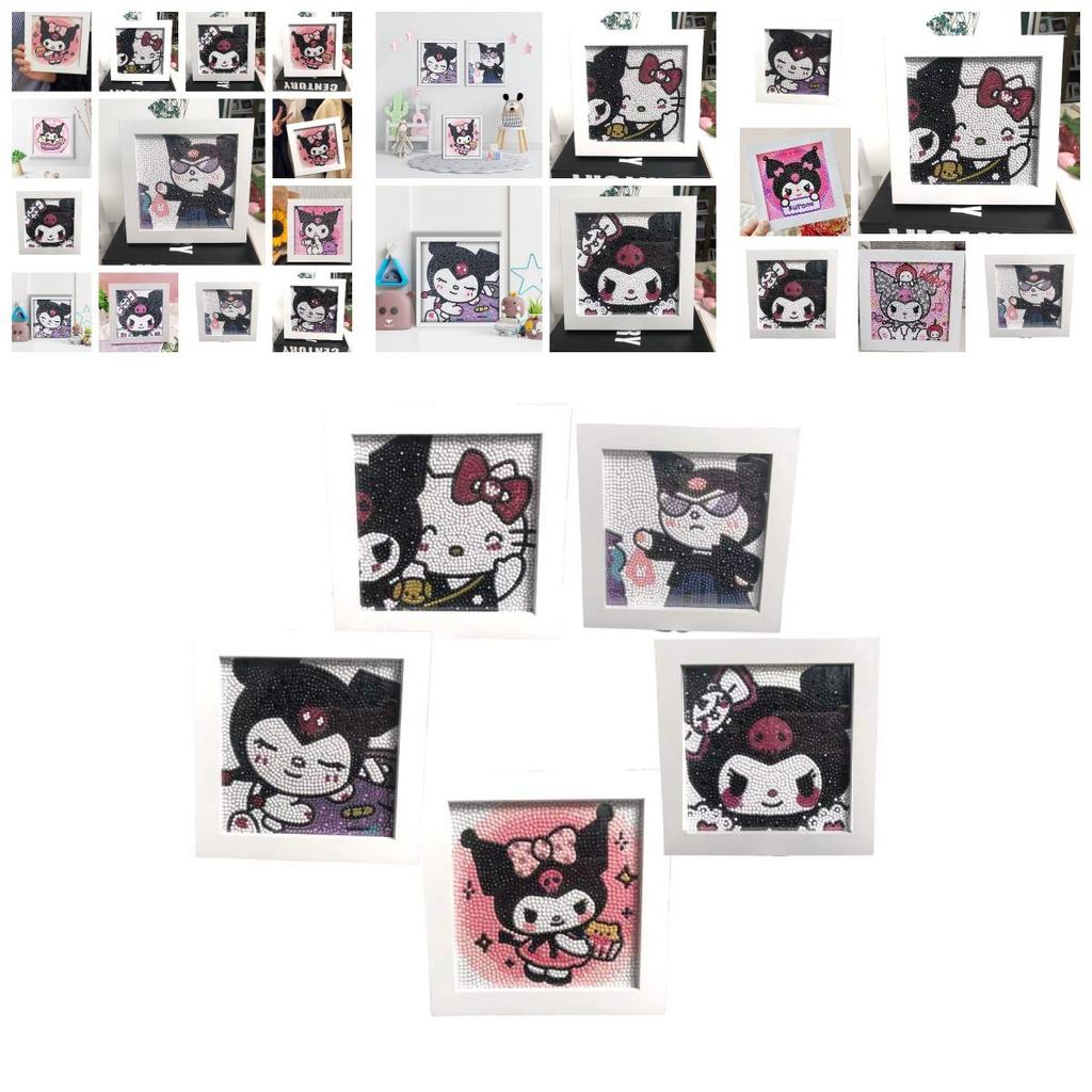 Neues Cartoon-PVC-Stick-Diamantgemälde mit Kunststoffrahmen Perfektes Geburtstagsgeschenk für Kinder und Erwachsene