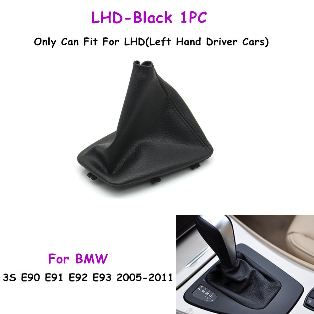 E90 E91 E92 E93 2005-2011 Car Front Automatic Gear Shifter Boot Leather Dust Cover Frame For BMW 3S 25167592028 25167592029