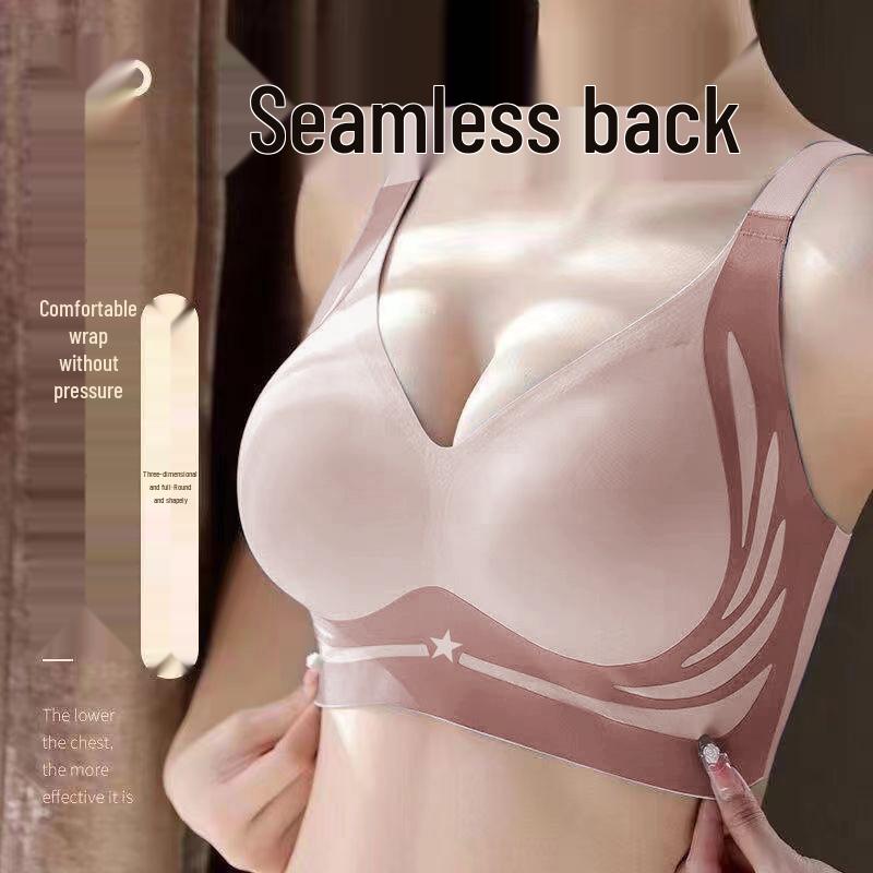 Seamless Wirefree Push-Up Bandeau for Women - Breathable Yoga Bra for a Minimized Look