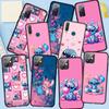 Phone Case for Samsung Galaxy S25 S24 S23 iPhone 16 15 Xiaomi Redmi Note 14 13 12 16E X 11 Pro Max OPPO Moto Huawei Blue Lilo Comics Stitch Pink Cover