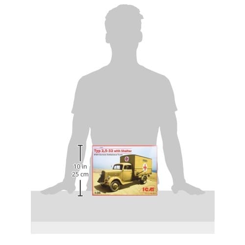 ICM 1/35 Scale German Opel Ambulance 2 5-32 Plastic Model