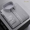 Nouveau dans Chemise Surdimensionnée Manches Longues 100% Coton Chemises pour Hommes Coupe Ajustée Formel Uni Chemise à Carreaux Décontracté Hauts Designer Vêtements Noirs