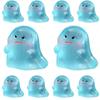 10Pcs Light in The Dark Ghost Figurines Miniatures Resin Crafts Ghost Statue  Aquarium