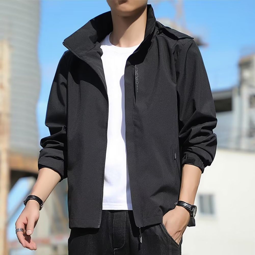 Windbreaker Jumper Jacket Mountain Parka Blouson Light Outerwear Large Size Windproof Cold Protection Waterproof Lightweight Casual Autumn Clothes