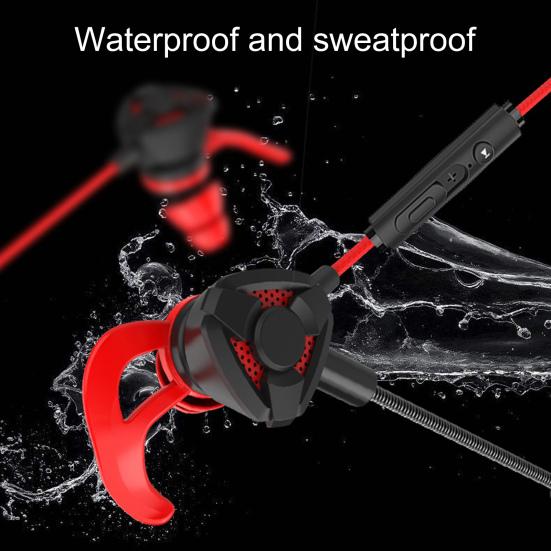 Gaming Earphone with Microphone Wire Control 3.5mm Jack In-ear Earphones E-sports Game Earphone for Mobile Phone