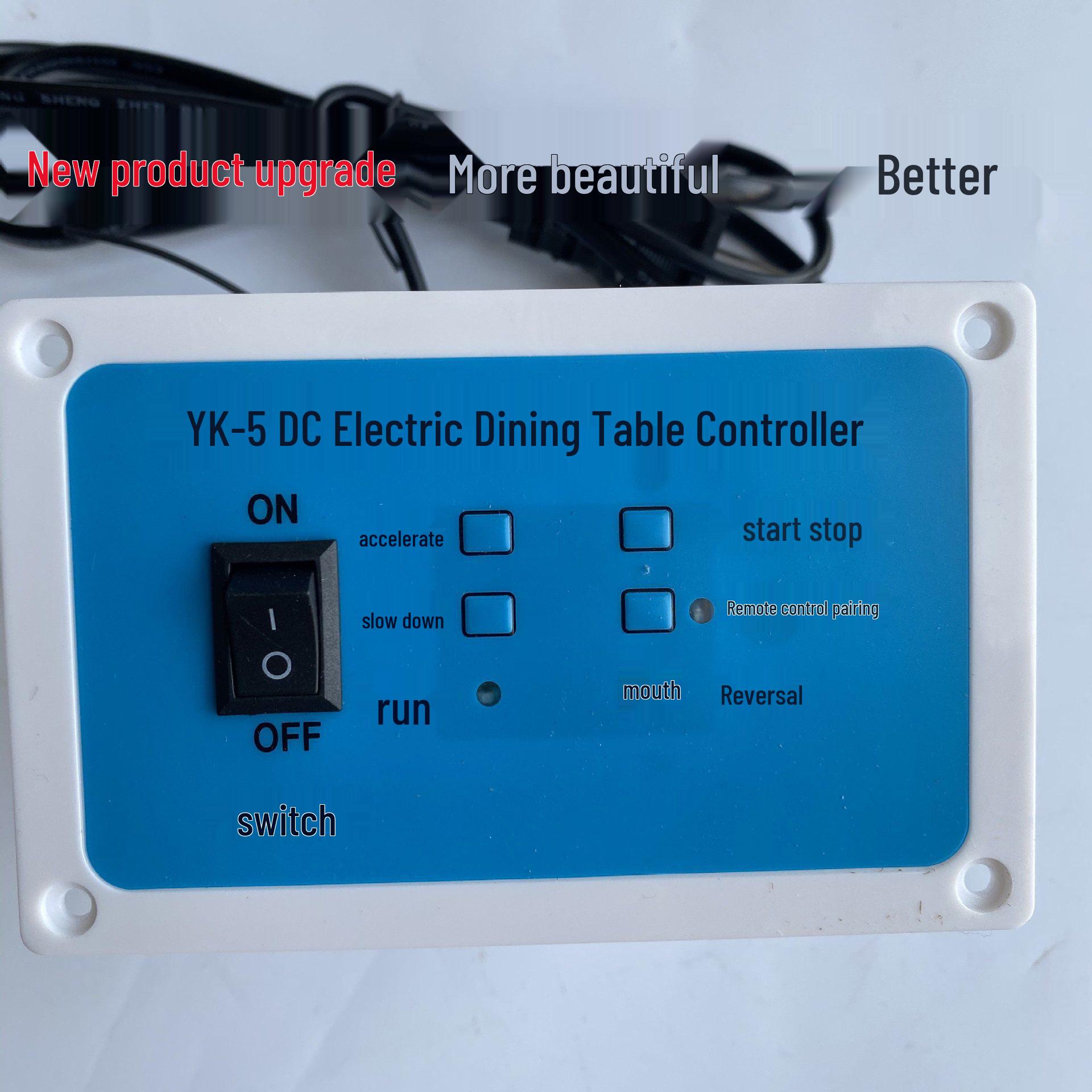 

YK-5 Electric Table DC Controller & Remote for 12V/24V Turntable Dining Table