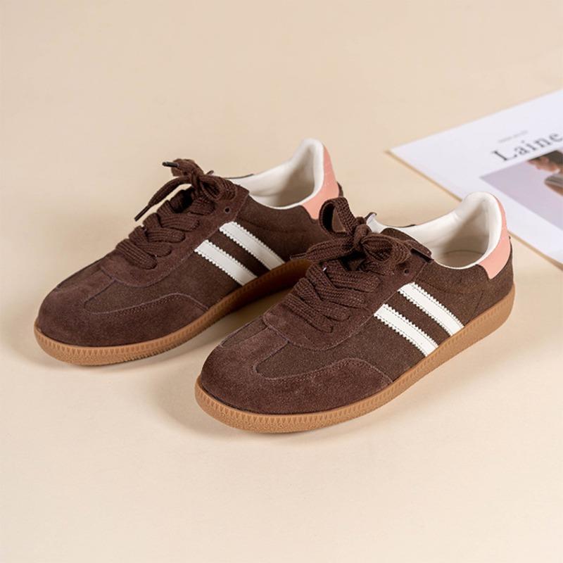 ~ Retro versatile color matching platform women's tide autumn and winter leisure sports board shoes flat white shoes
