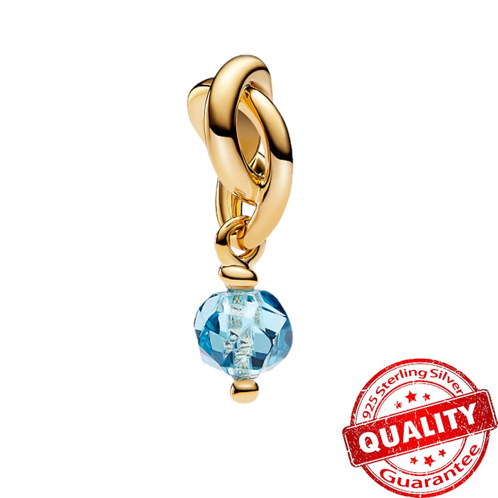 Einzigartiger Kupferfarbener Geburtsstein Ewigkeit Runder Hängeanhänger Passend für Originalarmband Mädchen Geburtstags Schmuck Geschenk